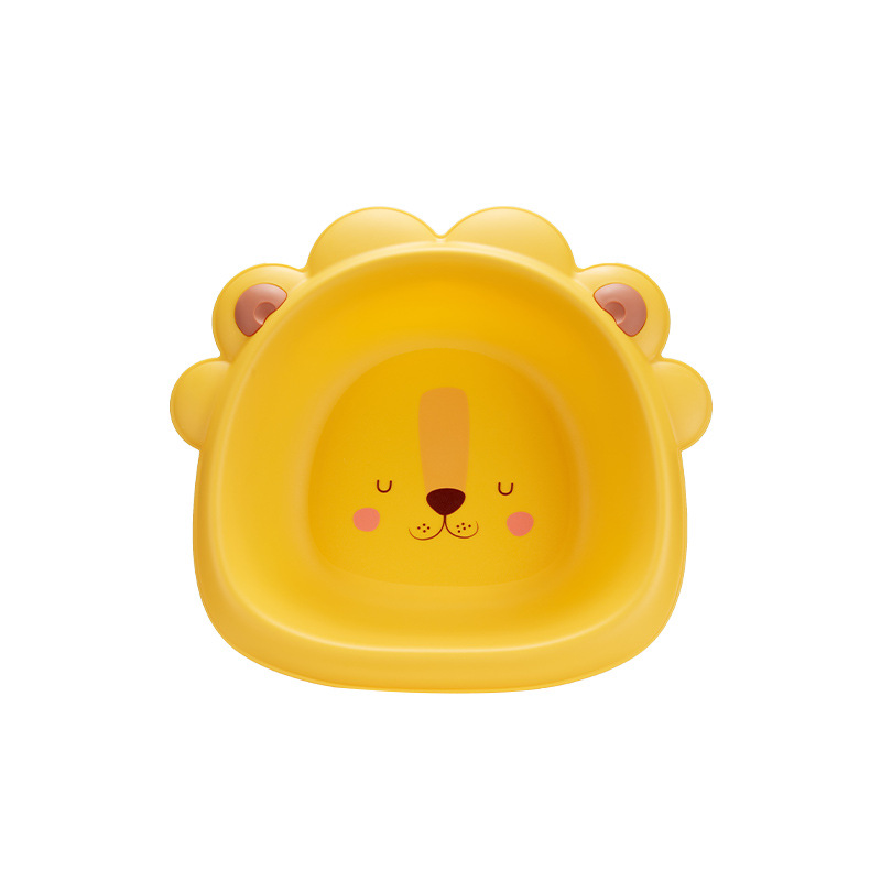 The manufacturer supplies children's washbasins, small lion plastic basins, baby cartoon cute basins for hand washing, face washing and foot washing, and PP basins Item Picture
