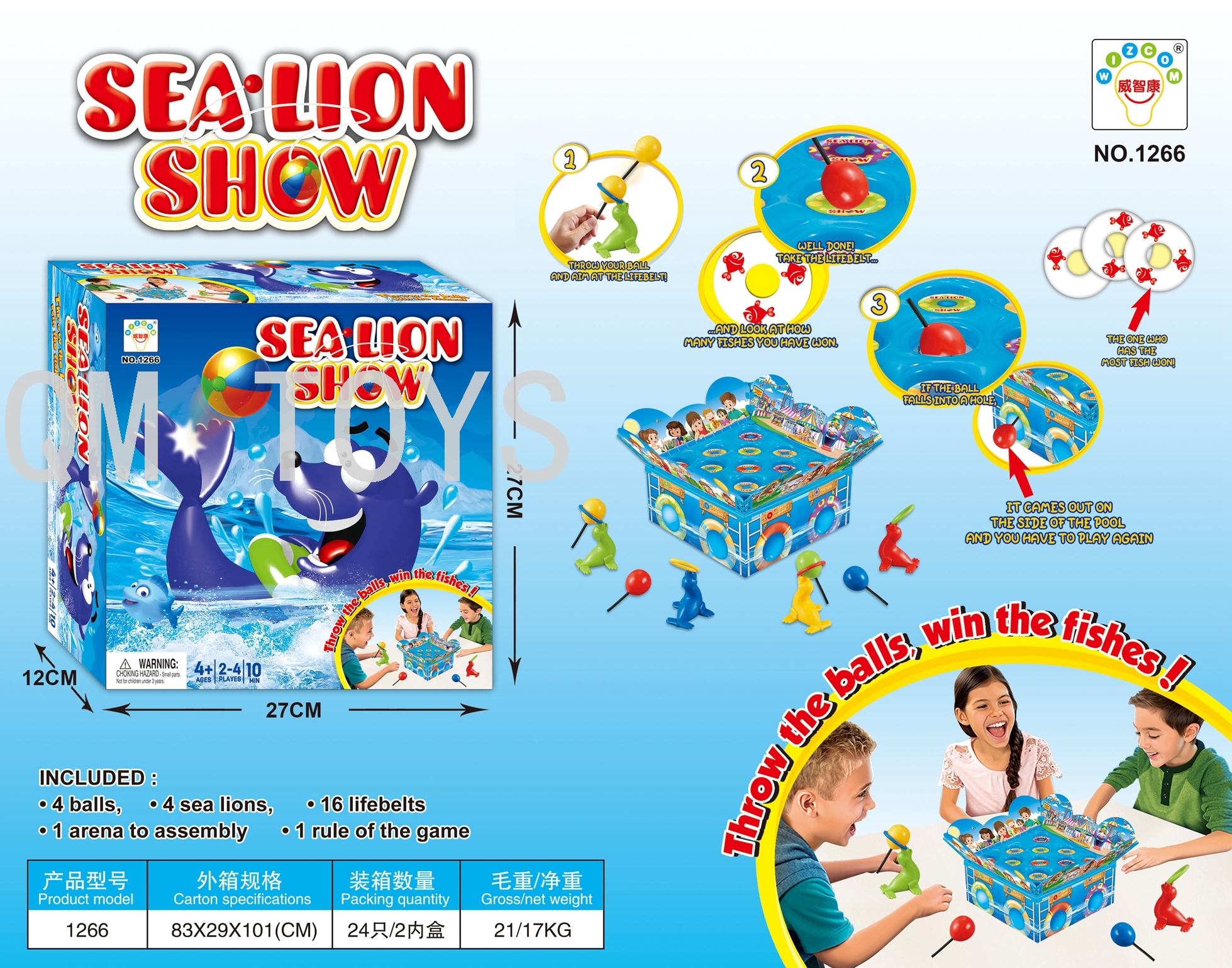 Sea lion game spray acne boy garbage sorting pendulum ball puzzle board game