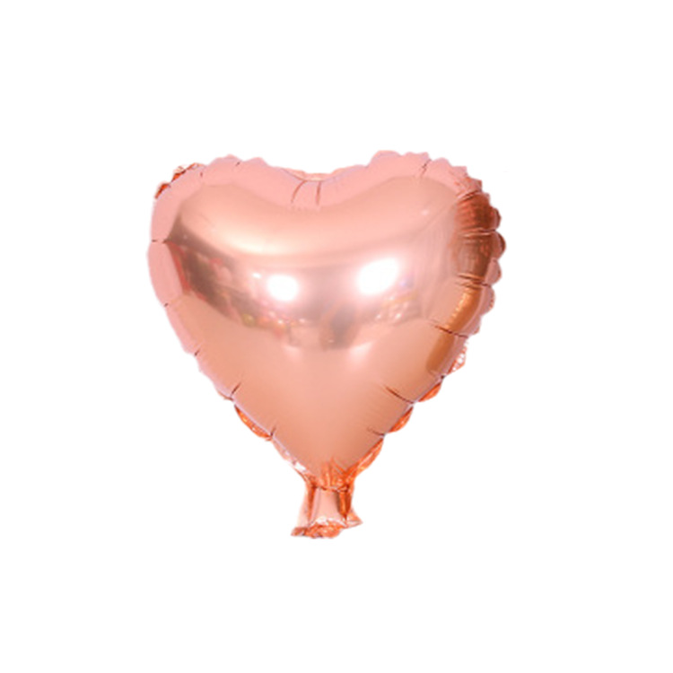 Venta directa de fábrica 10 pulgadas amor globo de película de aluminio globo en forma de corazón boda sala de bodas propuesta de boda arreglo de fiesta decoración globo Item Picture