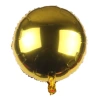 18-inch round single-color aluminum film balloons, solid-color wedding party and festival decoration balloons wholesale Item Picture
