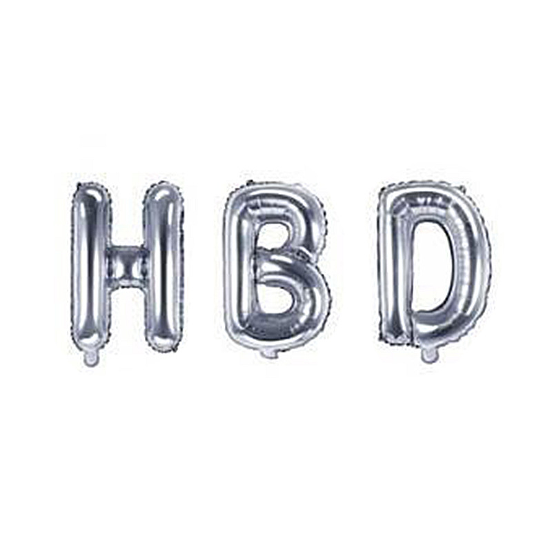 16-inch letter aluminum foil balloon Birthday Happy Set Letter aluminum foil Balloon Birthday decoration HBD birthday set Application Scenario