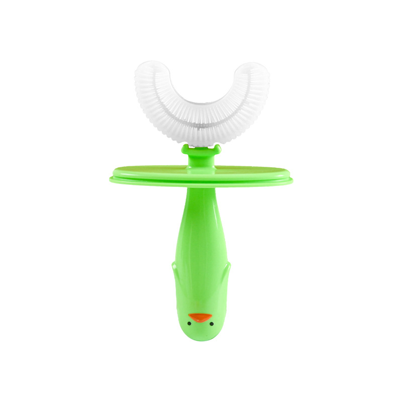 New kids U shape silicone sonic manual bebé cepillo de dientes boca incluido cepillo de dientes limpieza oral cepillo de dientes para niños Item Picture
