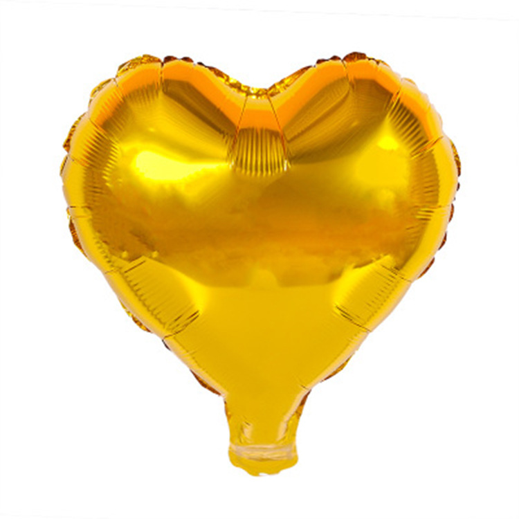 Venta directa de fábrica 10 pulgadas amor globo de película de aluminio globo en forma de corazón boda sala de bodas propuesta de boda arreglo de fiesta decoración globo Specification image