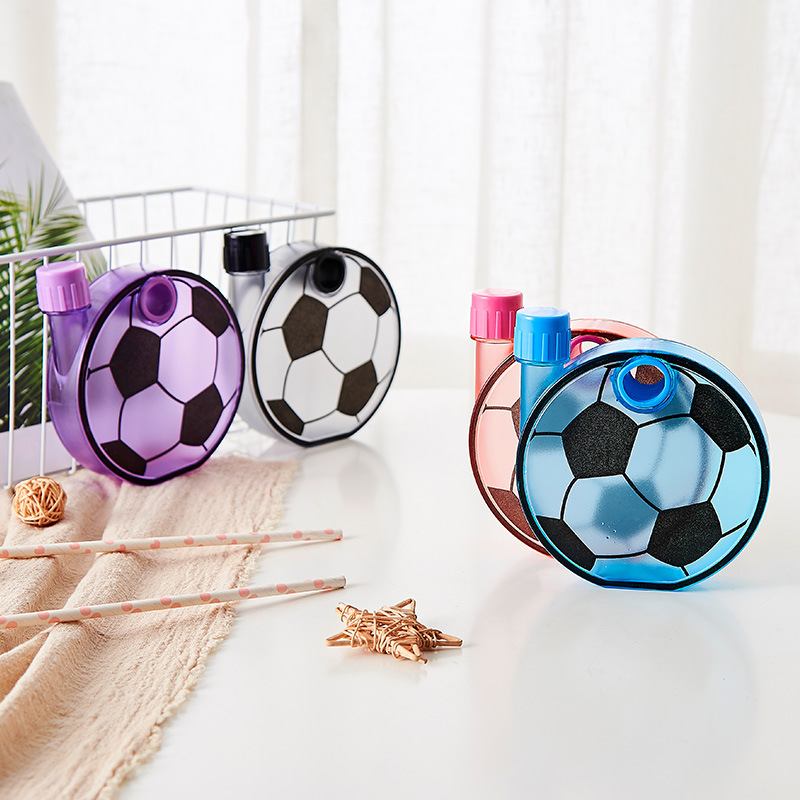 X49-A5-7 Korean-style creative water cup, round and flat water bottle, student outdoor portable sports drinking water bottle with LOGO