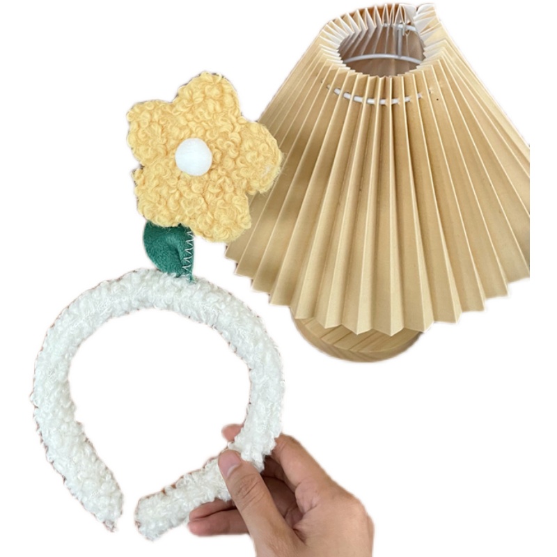 Lamb Plush Lovely Little Flower Headband Japan And South Korea Sun Flower Face Wash Makeup Off Non-Slip Headband Pressure Hair Clip Hair Accessories Qian An Accessories 10980117002511414 Application Scenario