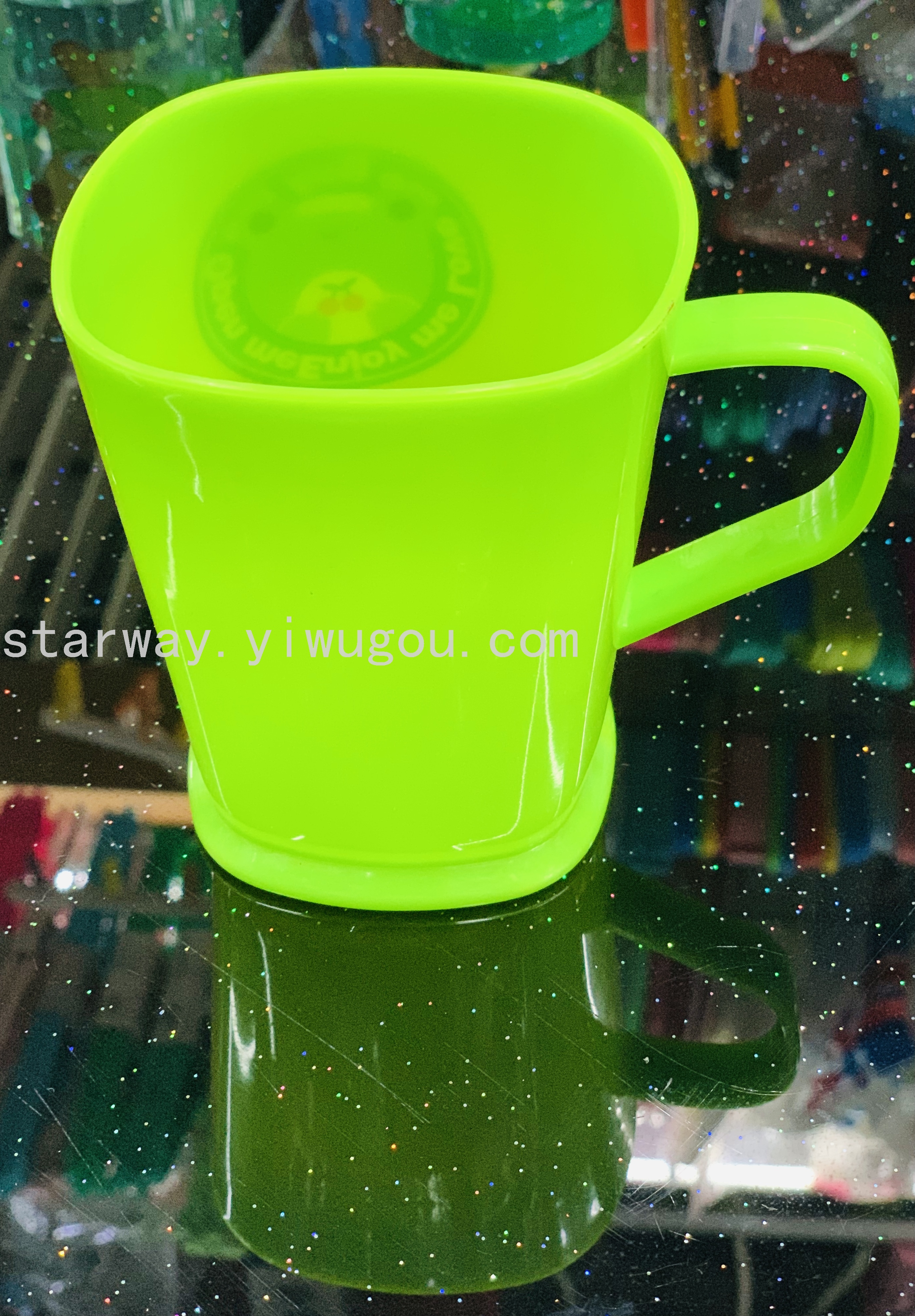 Juice cup, washbasin cup, plastic water cup, transparent plastic cup, cartoon plastic cup, mixed-color plastic cup Specification image