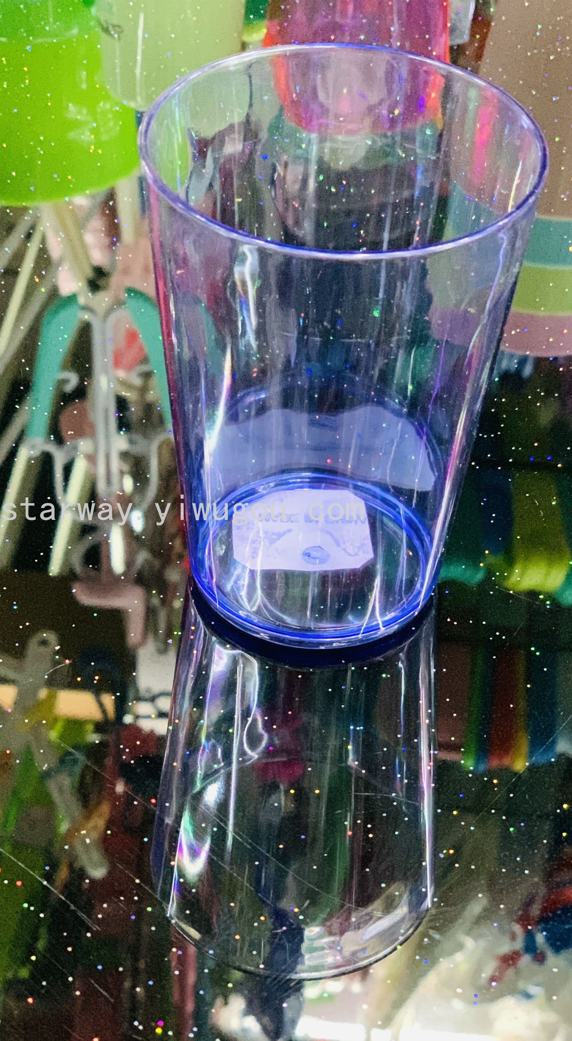 Juice cup, washbasin cup, plastic water cup, transparent plastic cup, cartoon plastic cup, mixed-color plastic cup