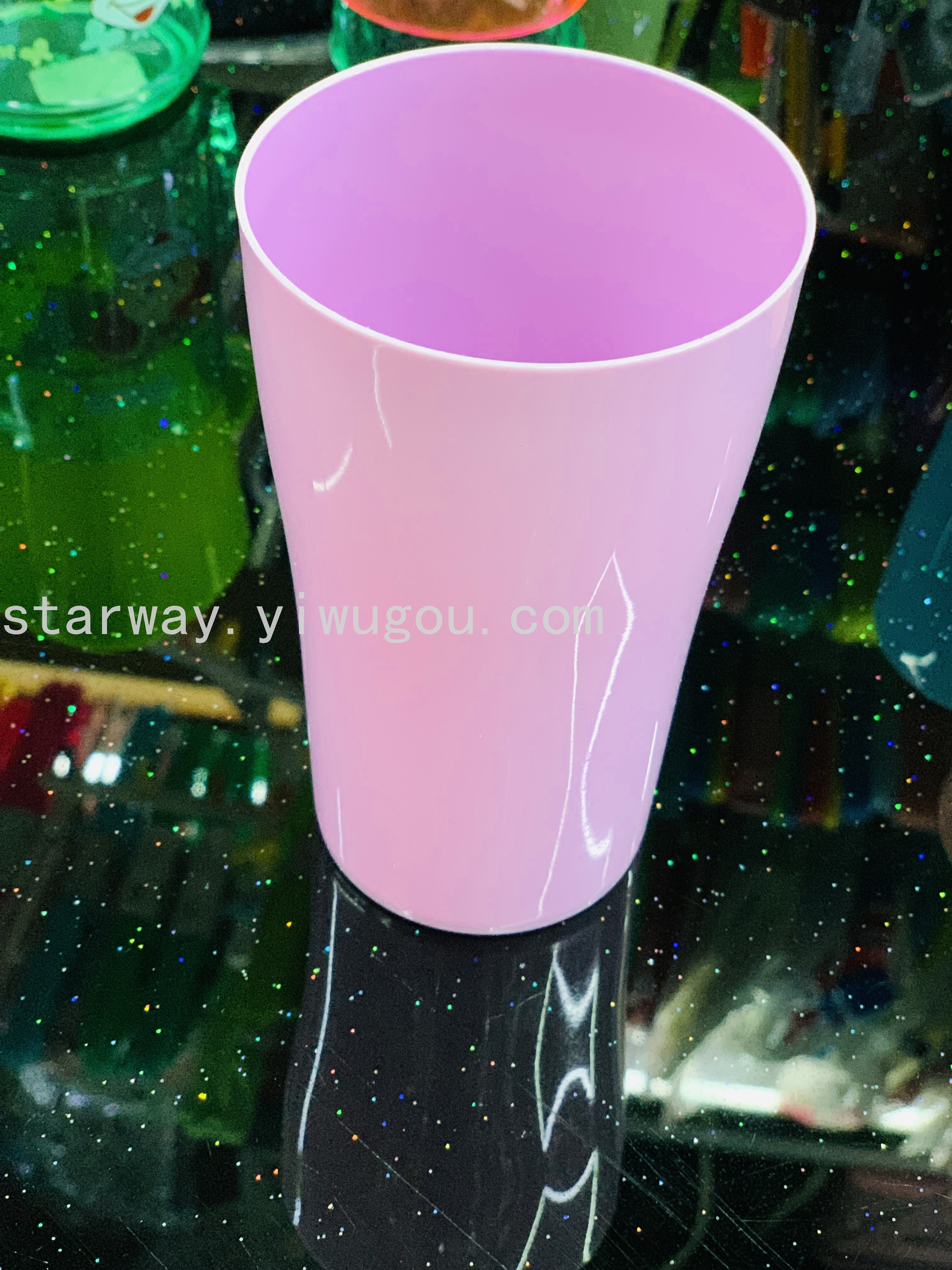 Juice cup, washbasin cup, plastic water cup, transparent plastic cup, cartoon plastic cup, mixed-color plastic cup