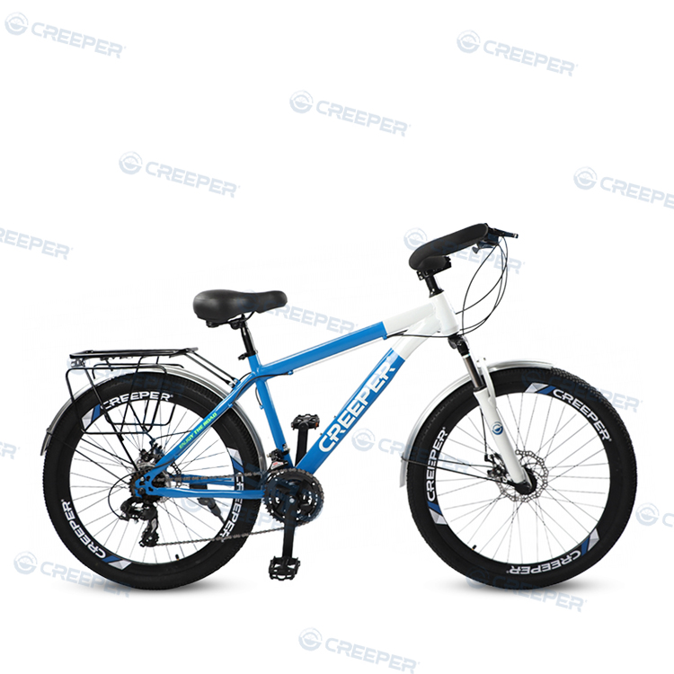CREEPER mountain bike, bicycle, men's variable speed light bicycle, adult student, double disc brake, off-road shock-absorbing racing bike details Picture