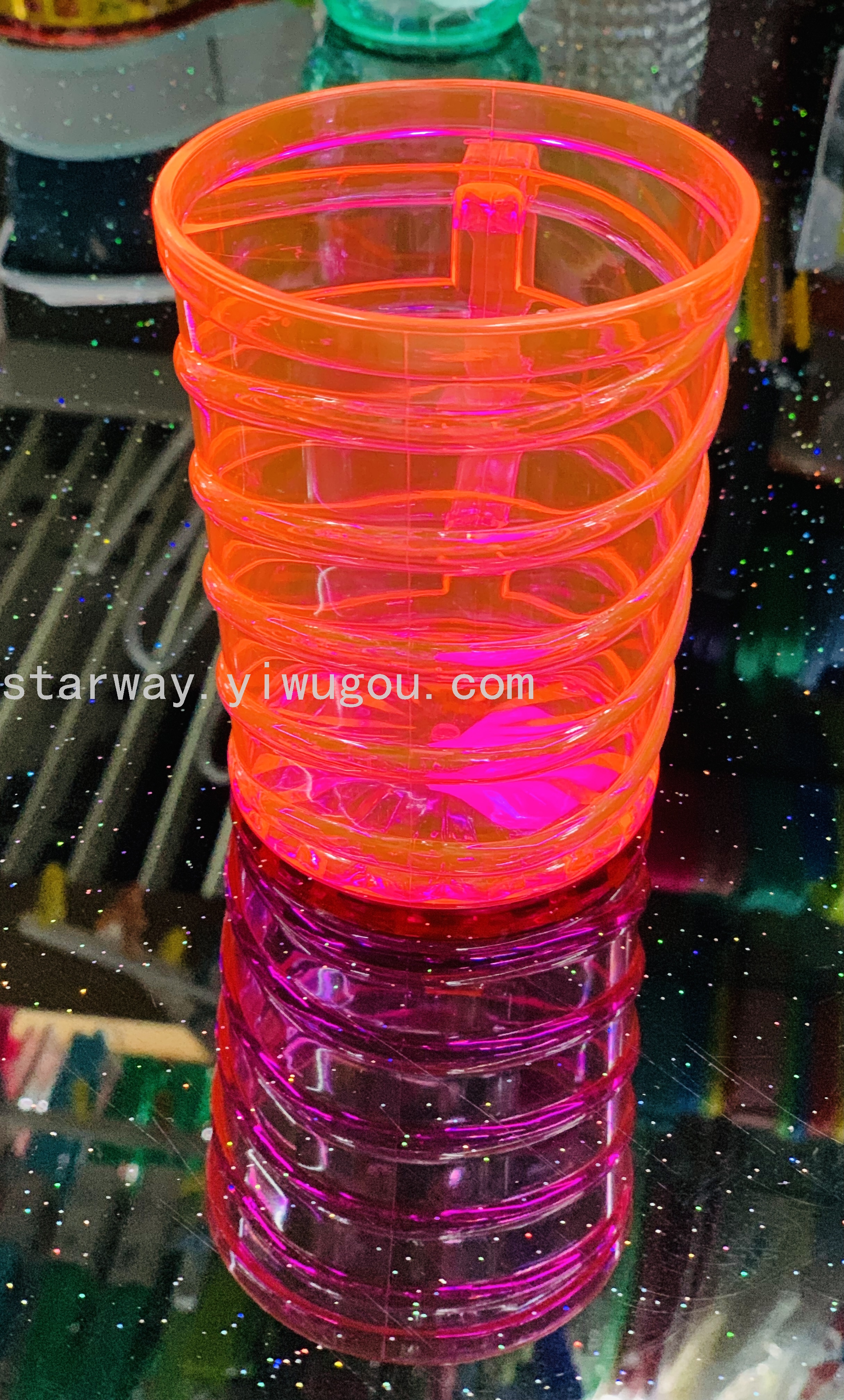 Juice cup, washbasin cup, plastic water cup, transparent plastic cup, cartoon plastic cup, mixed-color plastic cup