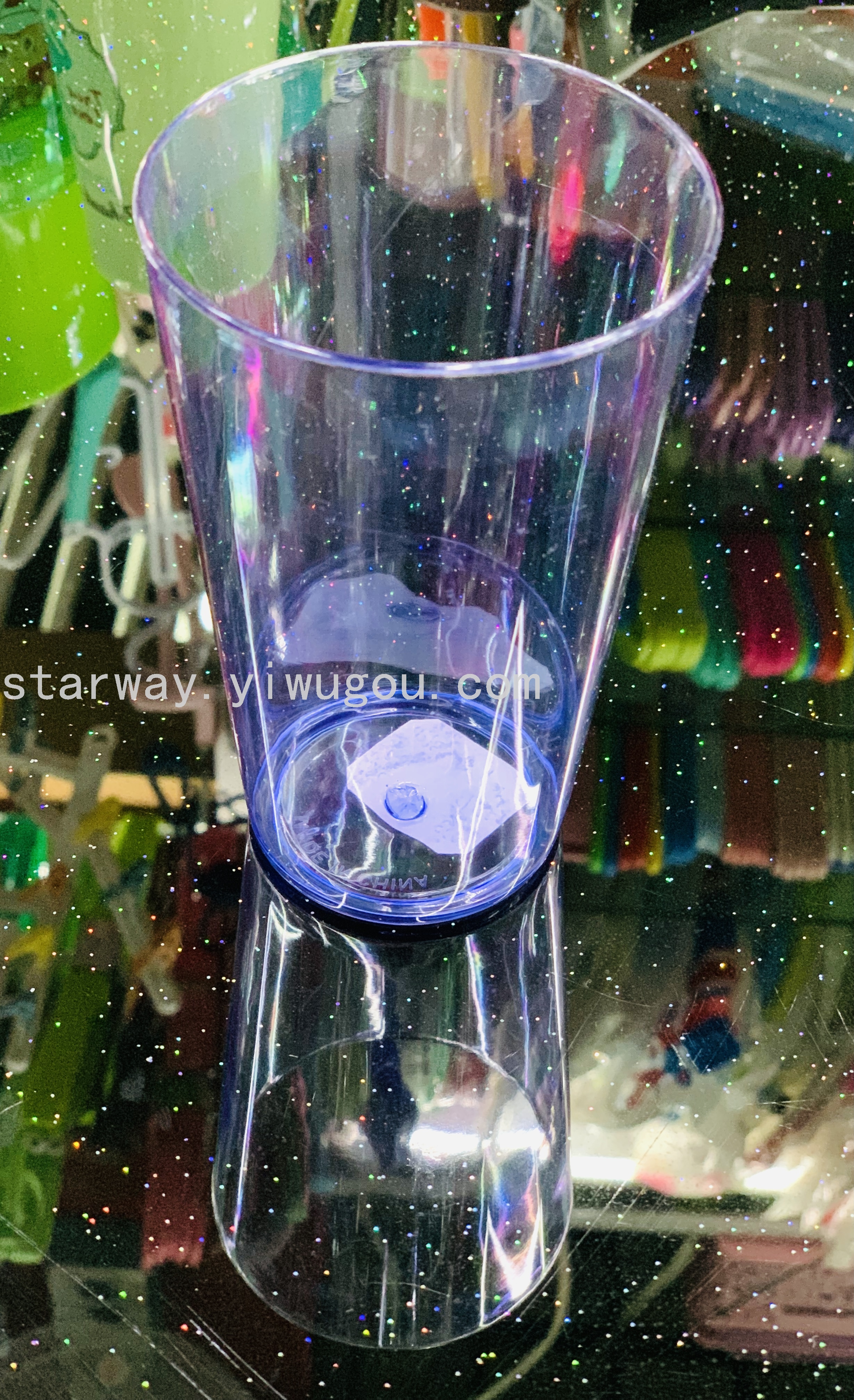 Juice cup, washbasin cup, plastic water cup, transparent plastic cup, cartoon plastic cup, mixed-color plastic cup details Picture