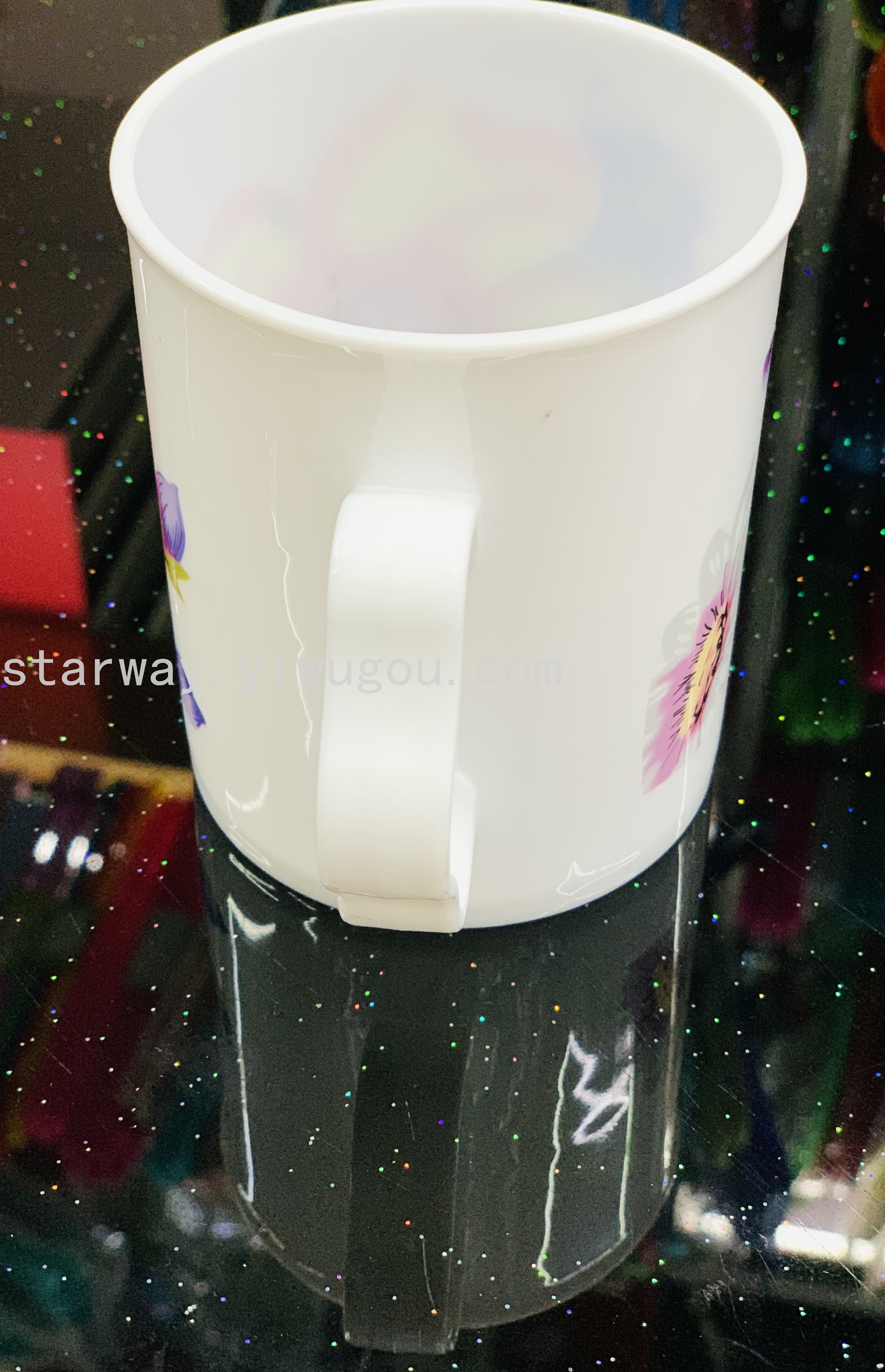 Juice cup, washbasin cup, plastic water cup, transparent plastic cup, cartoon plastic cup, mixed-color plastic cup Item Picture