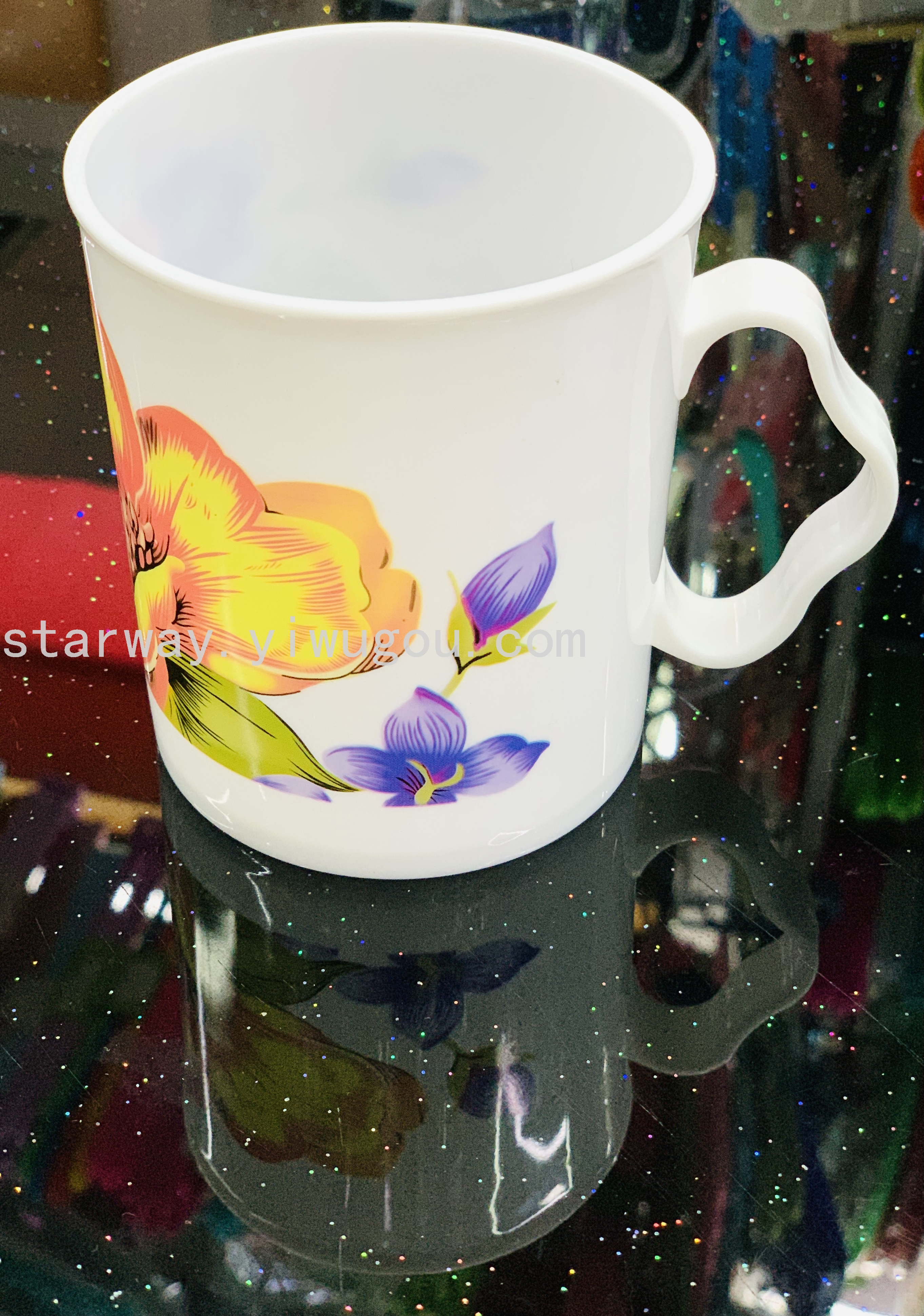 Juice cup, washbasin cup, plastic water cup, transparent plastic cup, cartoon plastic cup, mixed-color plastic cup Specification image