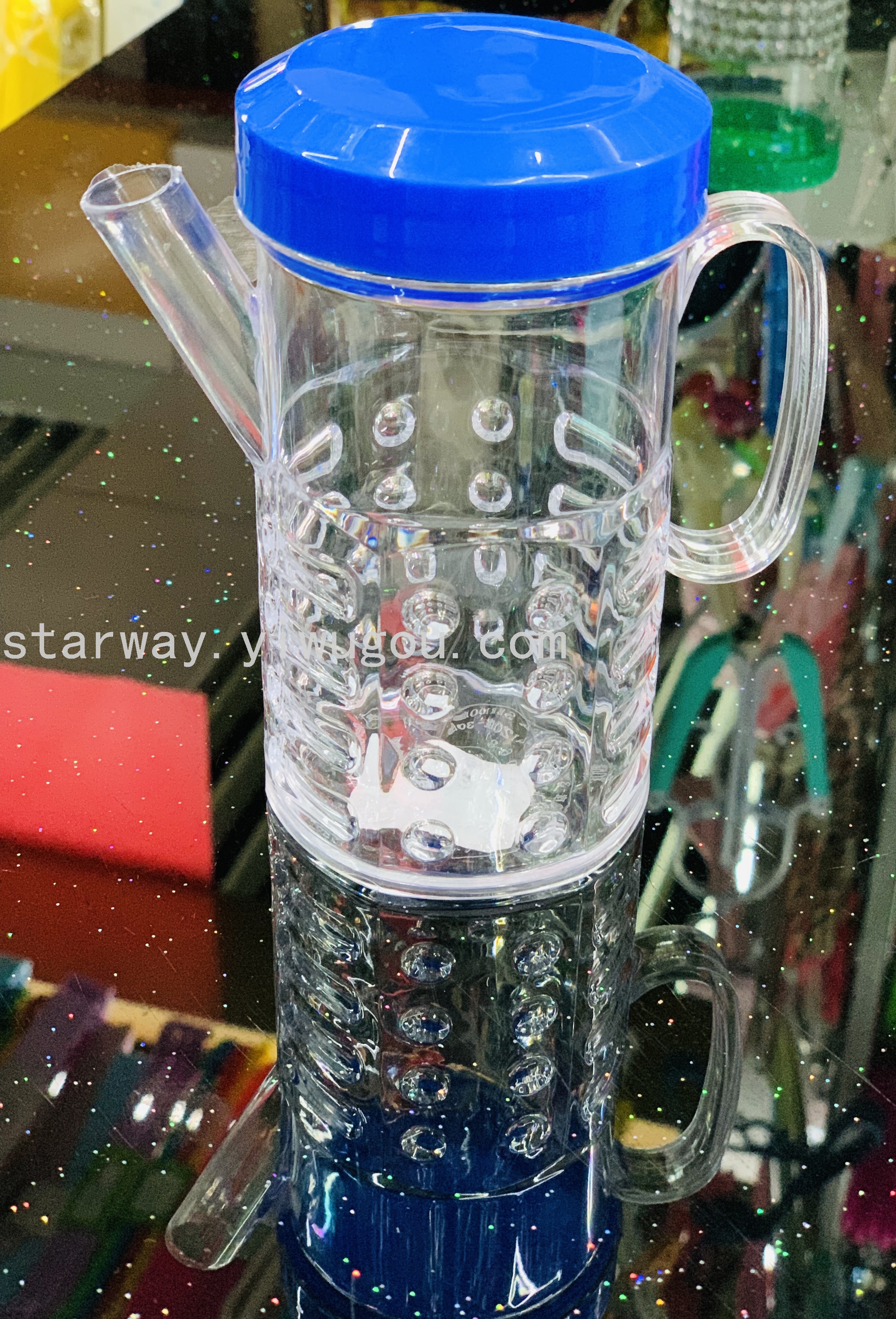 Juice cup, washbasin cup, plastic water cup, transparent plastic cup, cartoon plastic cup, mixed-color plastic cup details Picture