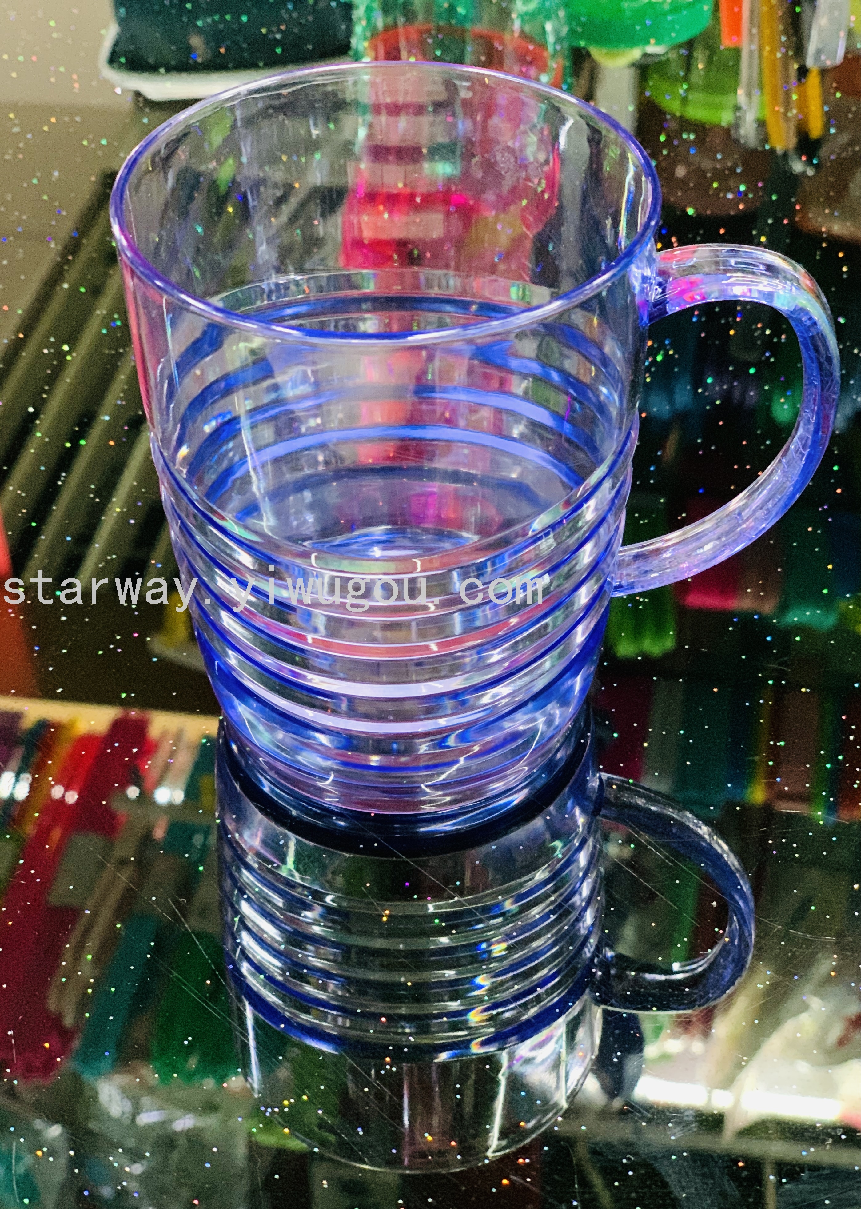 Juice cup, washbasin cup, plastic water cup, transparent plastic cup, cartoon plastic cup, mixed-color plastic cup Specification image