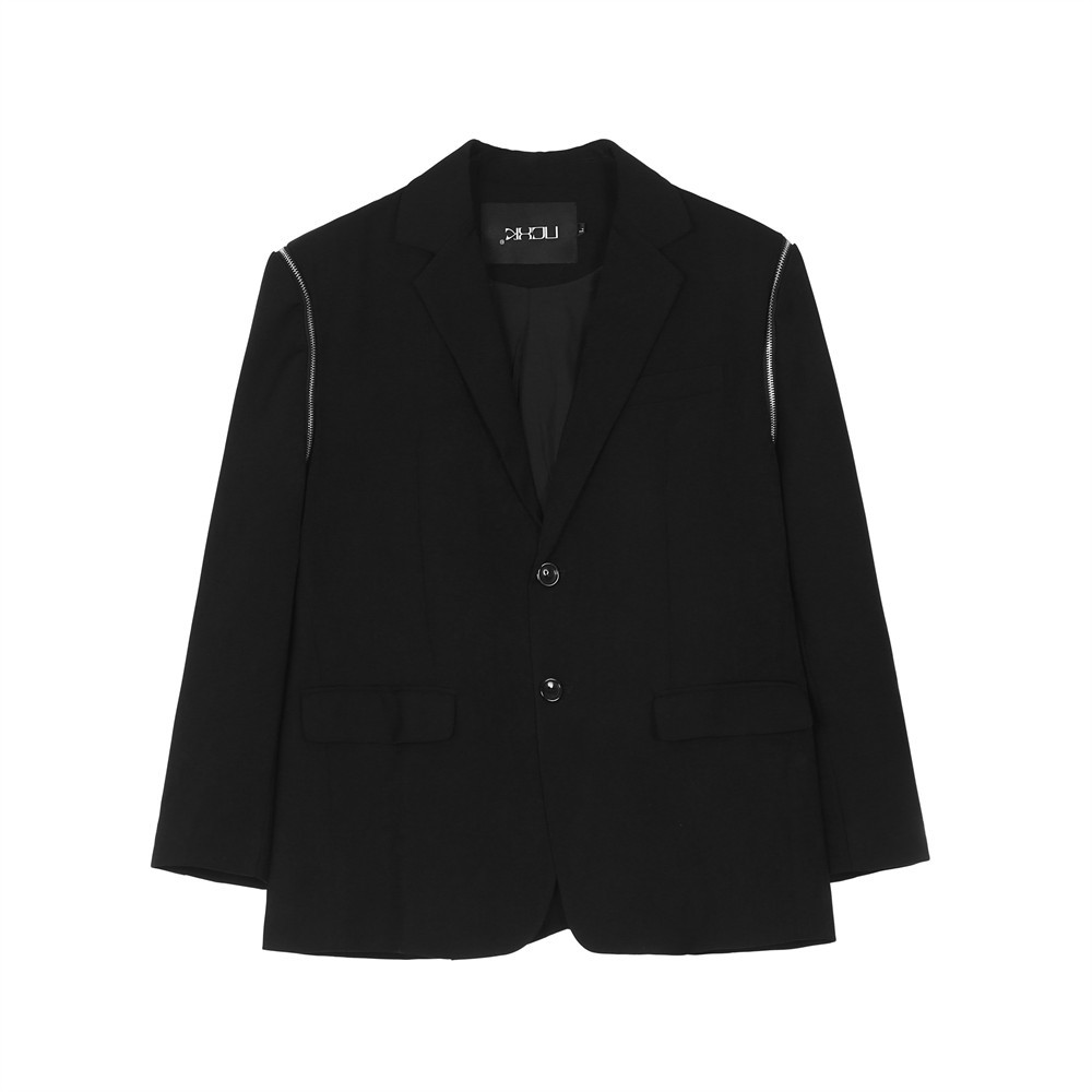 Plain jacket with removable sleeves men wear street style lapel jacket and casual blazers