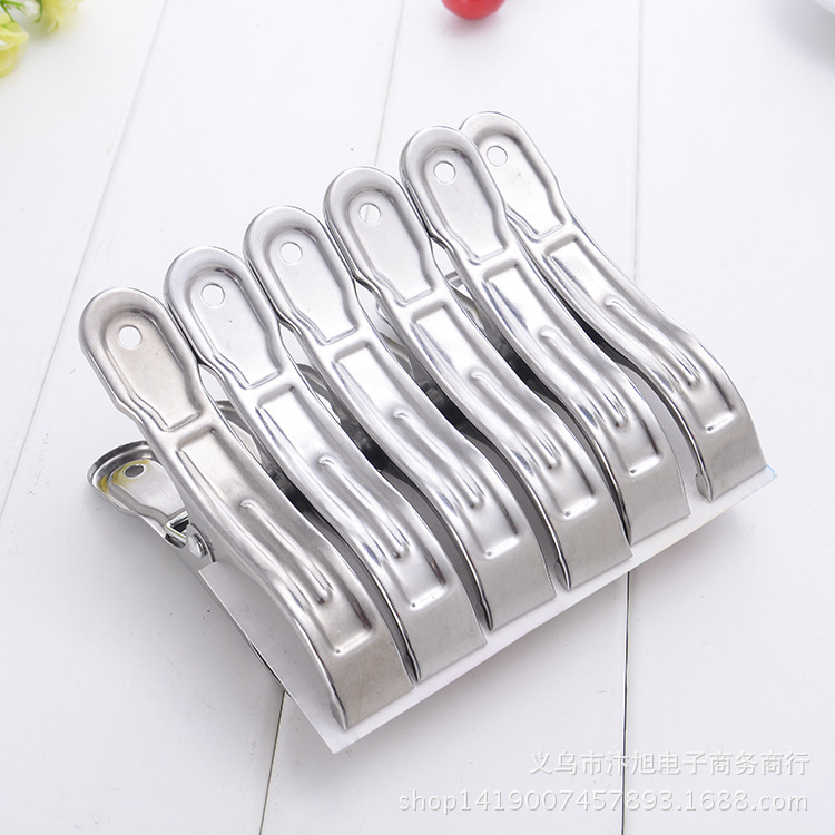 V2105 Large stainless iron cotton quilt clip, trouser stand, sock clip, home drying clip, small tools, 12CM single price details Picture