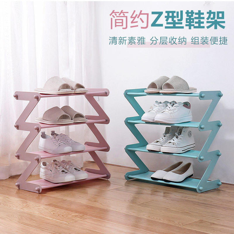 Y109-8802 Southeast Asian manufacturers supply multi-layer simple Z-type shoe rack assembly household simple storage rack fabric