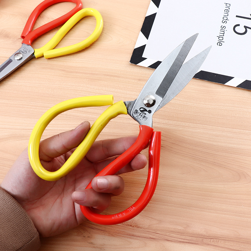 防锈剪刀大头剪皮革剪刀家用厨房鱼头剪工业民用剪刀办公套管剪刀