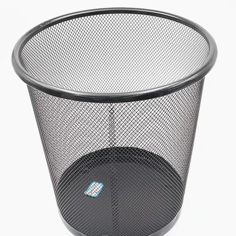 创意拉圾桶办公室垃圾桶亮光厨房客厅卫生间铁丝网无盖分类神器
