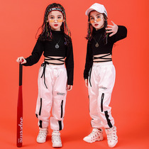 Children's hip-hop dance suit new girls hip hop jazz dance performance clothes girls dance Korean navel show clothes