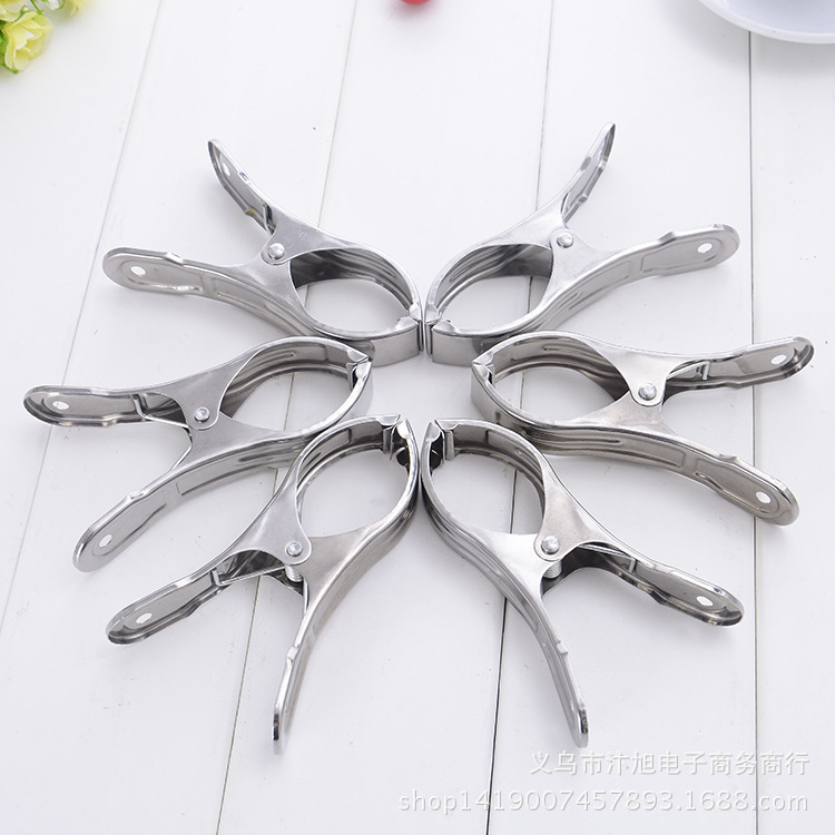 V2105 Large stainless iron cotton quilt clip, trouser stand, sock clip, home drying clip, small tools, 12CM single price Specification image