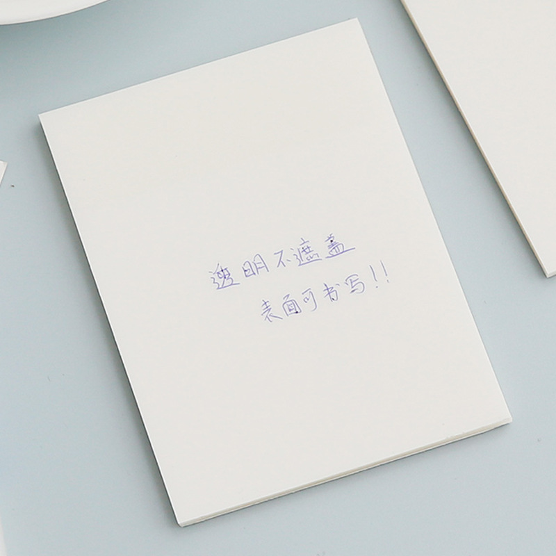 Transparent sticky notes, student note-taking stickers, tear-off simple sticky note paper, ins note-taking stickers, can be stuck N times Application Scenario