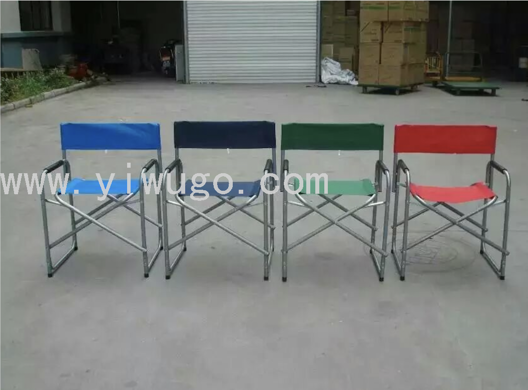 Solid color director chair folding leisure chair with table easy to carry