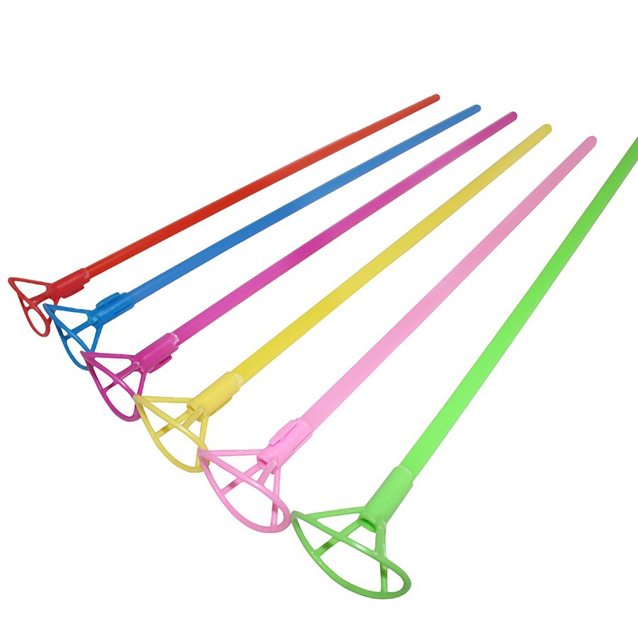 40cm balloon support pole, bubble ball, colorful light, balloon drag pole, night market stall, ins Qixi Festival street stall supply