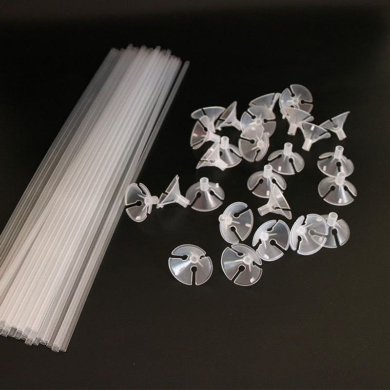 Wholesale of 40cm transparent balloon support rods, 100 balloons per bundle, for festival and wedding decoration balloon accessories details Picture