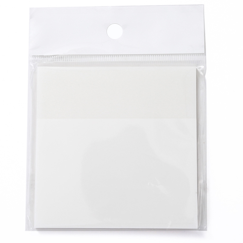 Transparent sticky notes, student note-taking stickers, tear-off simple sticky note paper, ins note-taking stickers, can be stuck N times Item Picture