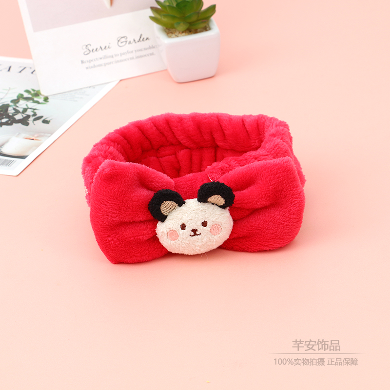 New Korean Version Of Three-Dimensional Small Animal Bow Facial Hair Band Mask Cute Cartoon Hair Accessories Wholesale Application Scenario