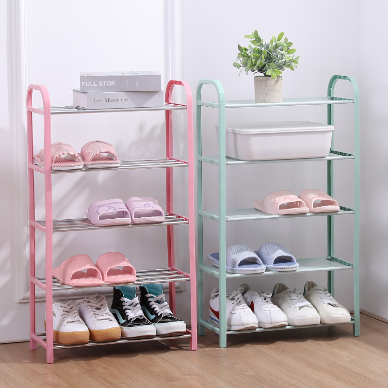 Y109-8804 Southeast Asian hot-selling simple multi-layer steel pipe student dormitory assembly storage rack Shoe cabinet storage rack