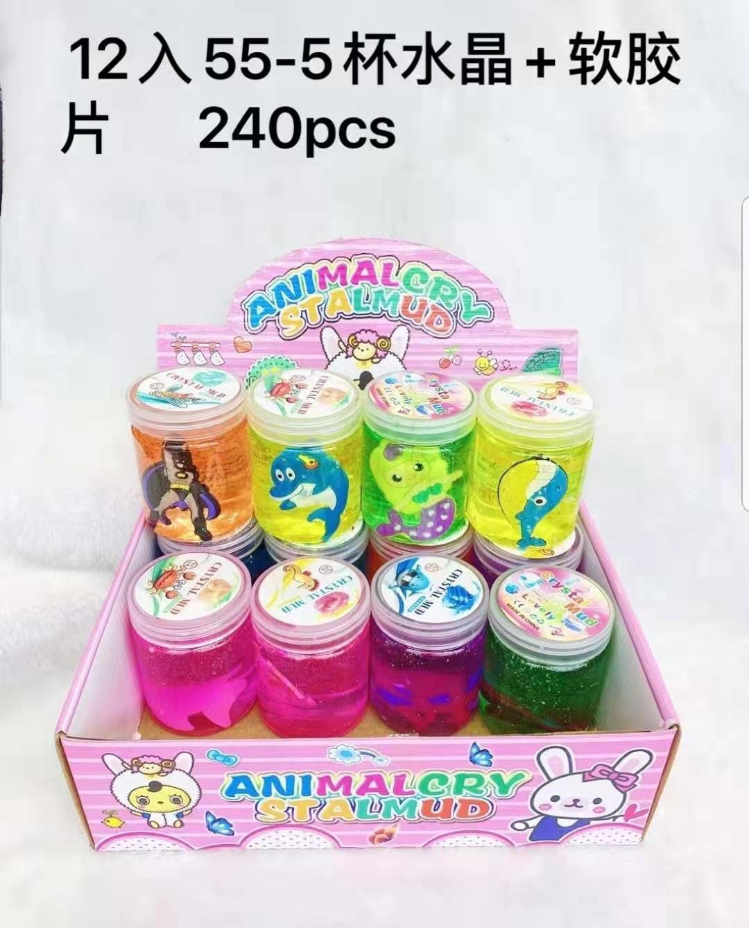 外贸跨境水晶泥起泡胶史莱姆slime橡皮泥假水粘土黏土起泡胶工厂图