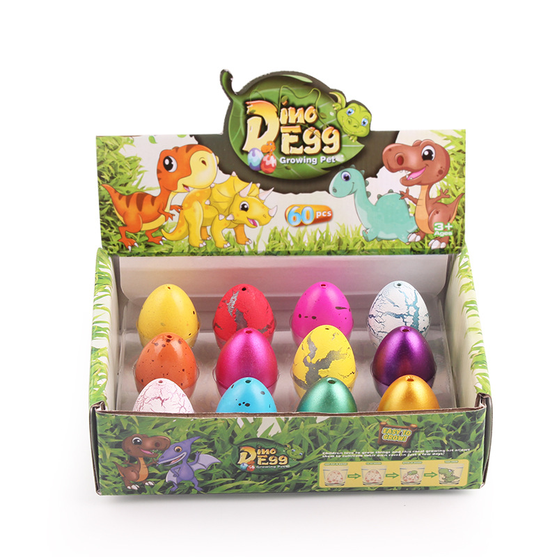 Exquisite gift box small eggs mixed color 12 dinosaur wholesale eggs hatching eggs children's new unique toys