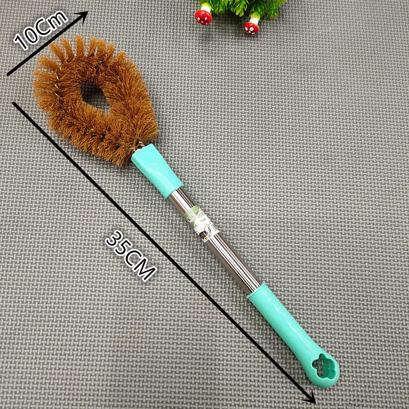Long-handled stainless steel handle cleaning brush, household non-stick oil pan brush wholesale two-yuan store supply Application Scenario