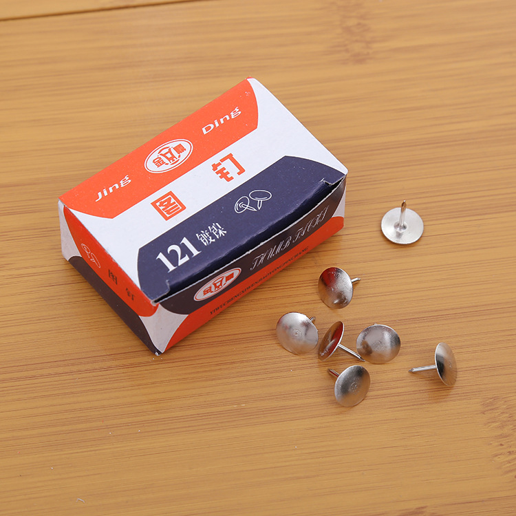 Pushpin stud press stud wall nickel-plated stud stud Tooting I-stud round-headed small pushpin