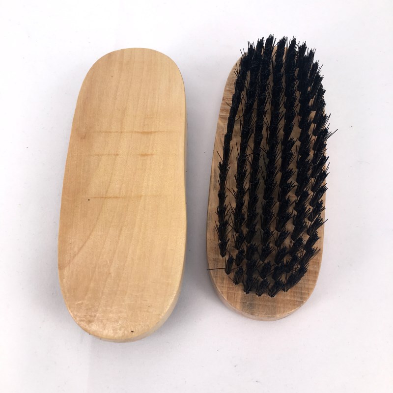 Factory direct sales of high-quality daily-use black nylon silk wool oval shoe brushes, leather shoe brushes, sports shoe brushes and oiling brushes Application Scenario