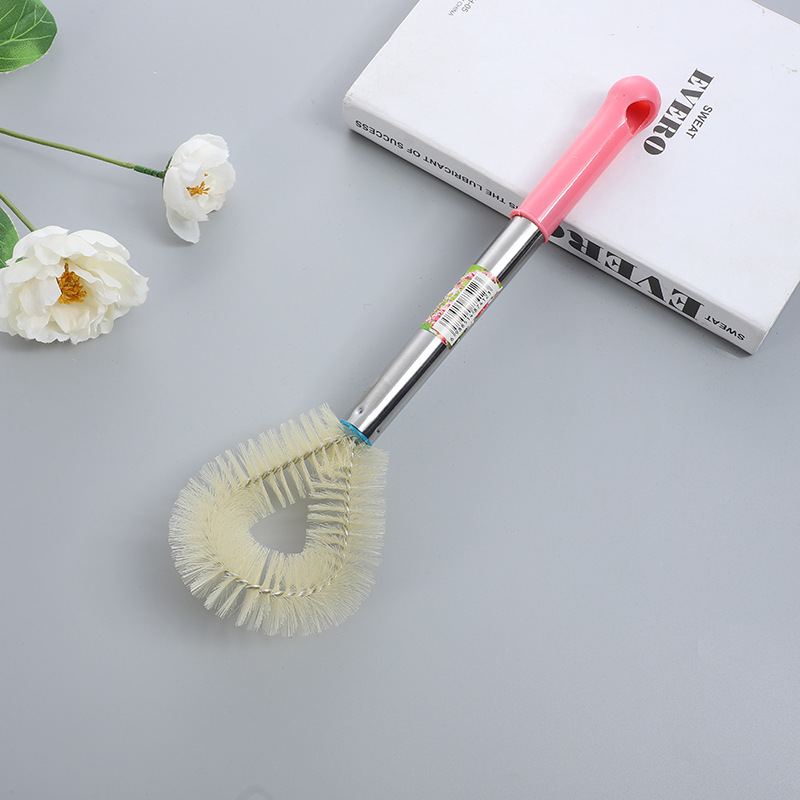 Long-handled stainless steel handle cleaning brush, household non-stick oil pan brush wholesale two-yuan store supply details Picture