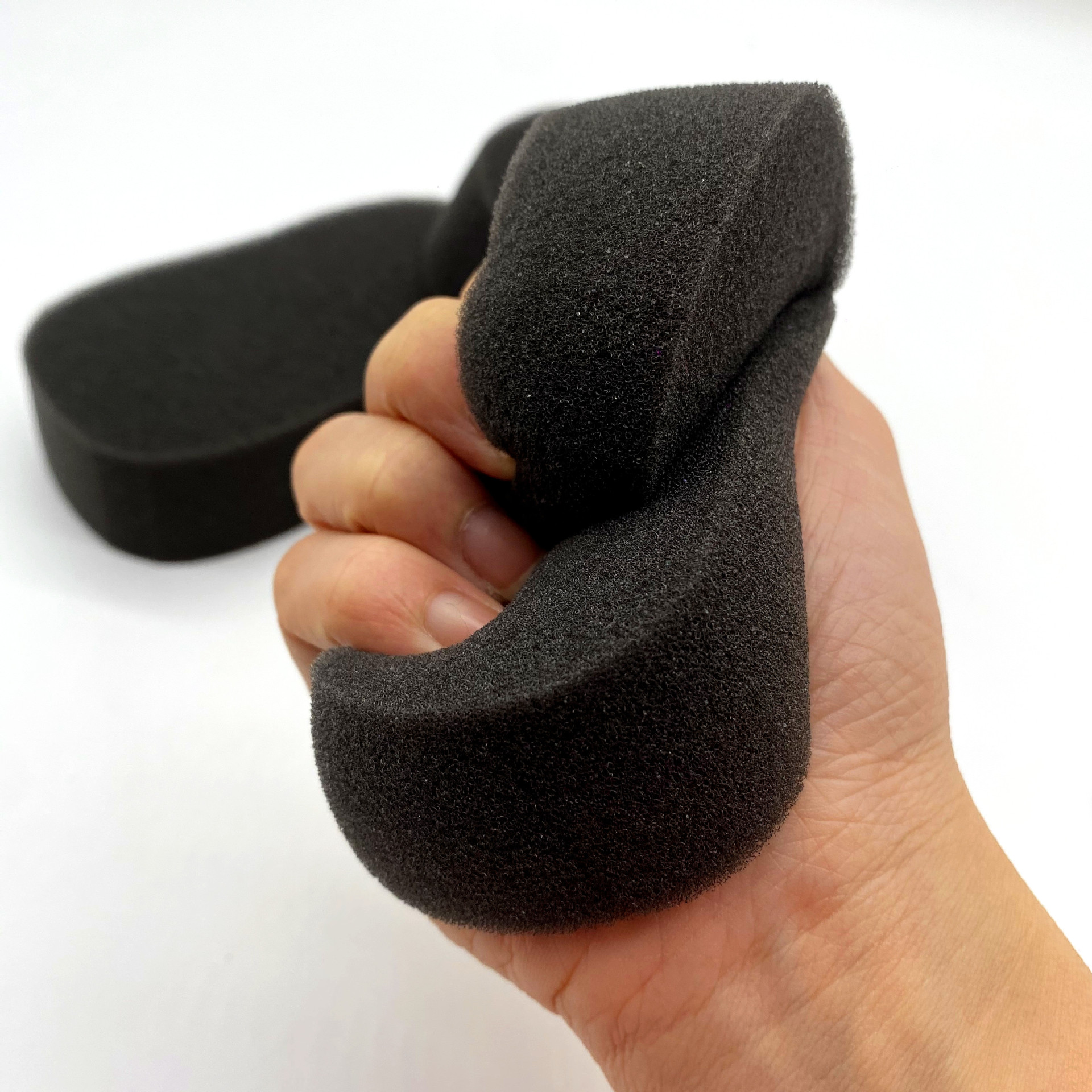 Hairdressing sponge, hair salon hair cutting sponge, hair clipping sponge, hair shredding brush, dishwashing sponge, hair sweeping sponge, cleaning brush details Picture
