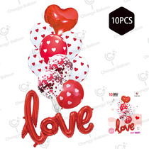 Amazon sells cross-border wedding party decoration supplies wedding love letter balloon combination wedding house decoration
