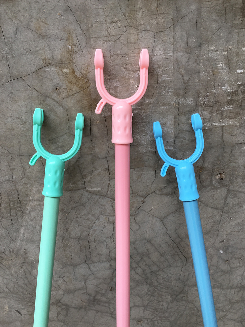 晾衣杆、衣叉实物图