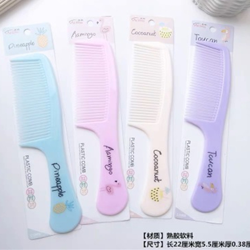 Factory direct supply of plastic combs for hair care, wholesale of one-yuan and two-yuan supplies, butterfly combs Application Scenario