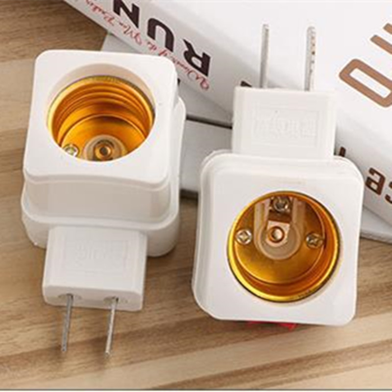 Manufacturer's switch lamp head, screw socket, plug-in night light with switch, adapter lamp head wholesale, 2 yuan Specification image