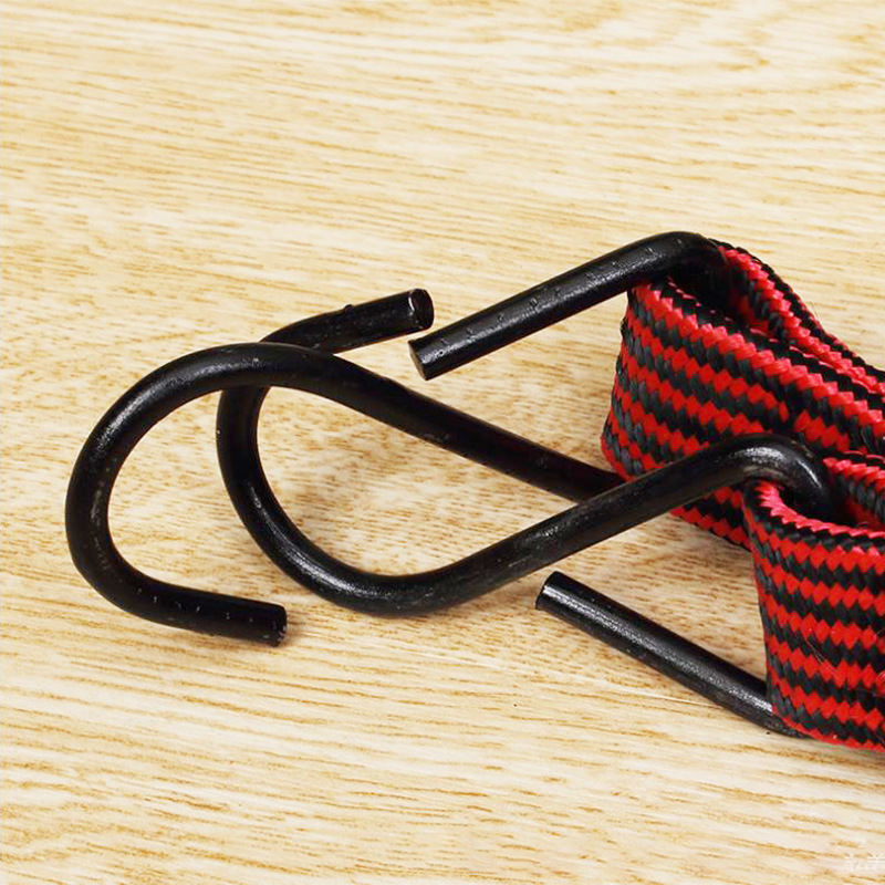 2-yuan store 1.5-meter colored flat binding bike rope, bicycle and motorcycle elastic binding strap, luggage rope and fixed strap Application Scenario