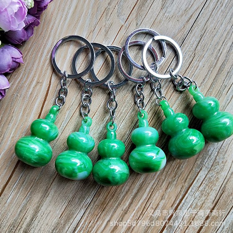 1 yuan gourd pendant imitation jade pendant key ring 1 yuan 2 yuan wholesale