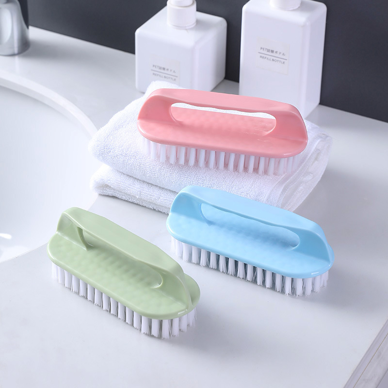 Plastic soft-bristled small brush, laundry brush, household multi-functional household cleaning brush, clothes brush, board brush, shoe brush, garment brush