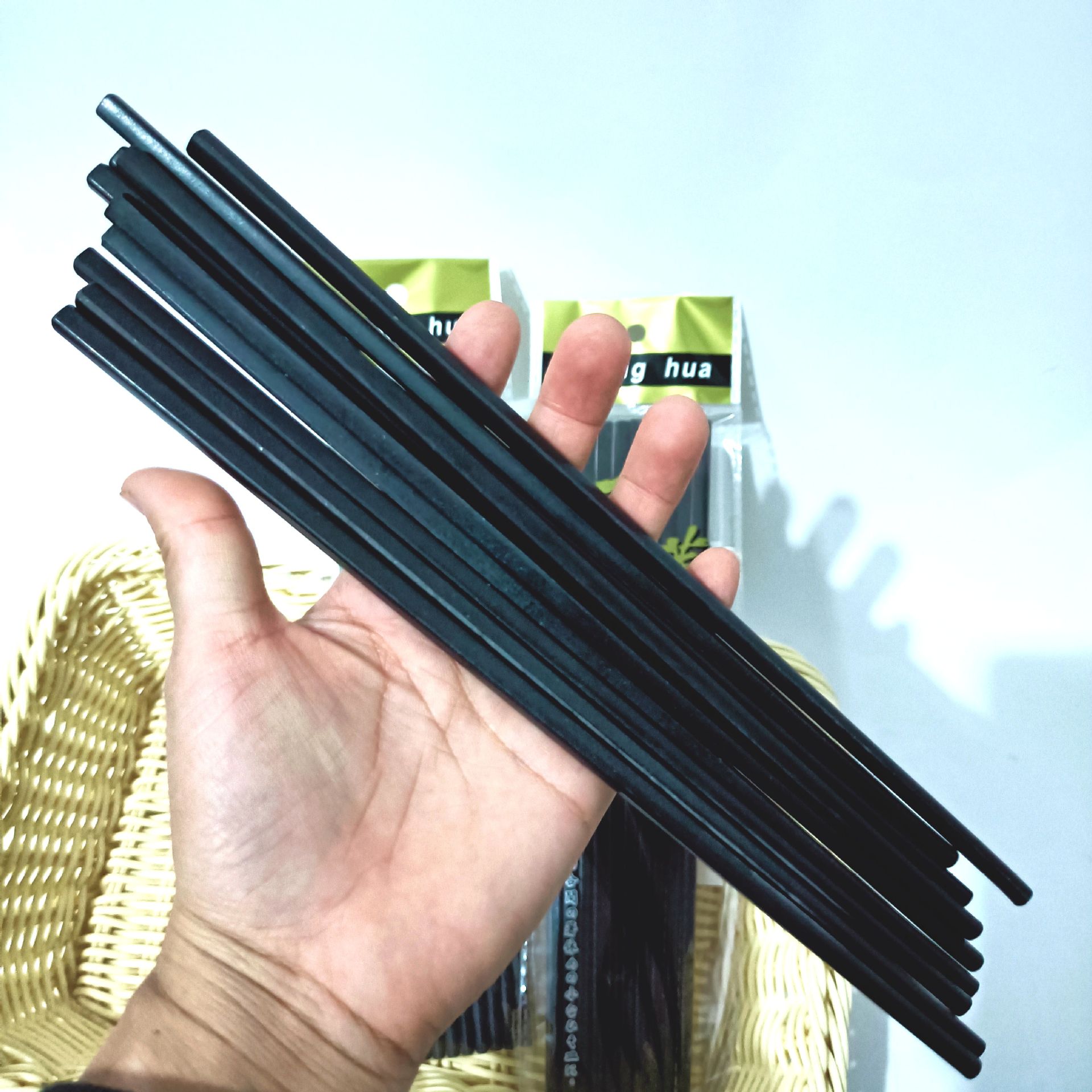 5 pairs of melamine chopsticks, black chopsticks, 5 pairs of chopsticks, fast food restaurant home chopsticks, 1 yuan, 2 yuan wholesale supply Item Picture
