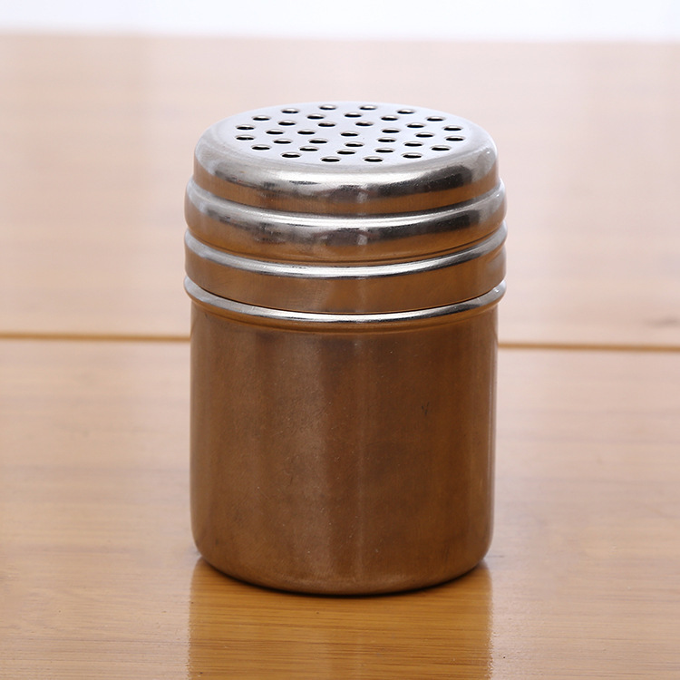 Stainless steel seasoning box, seasoning jar, toothpick tube, powder bucket, Sichuan pepper and pepper jar, sprinkling bottle, pepper bottle, barbecue supplies Specification image