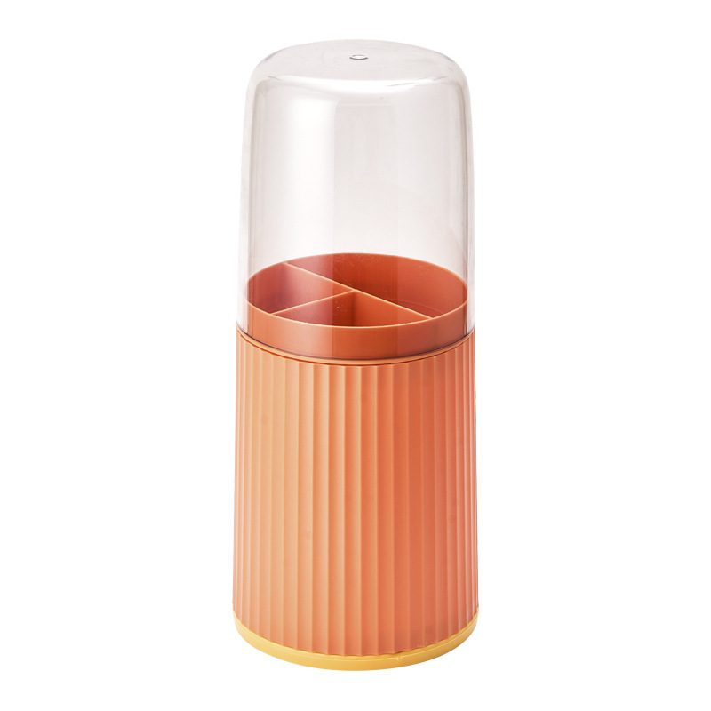 J25-6574 chopstick holder, household detachable knife, fork, spoon, tableware storage, plastic kitchen draining with dust cover 筷笼 Item Picture